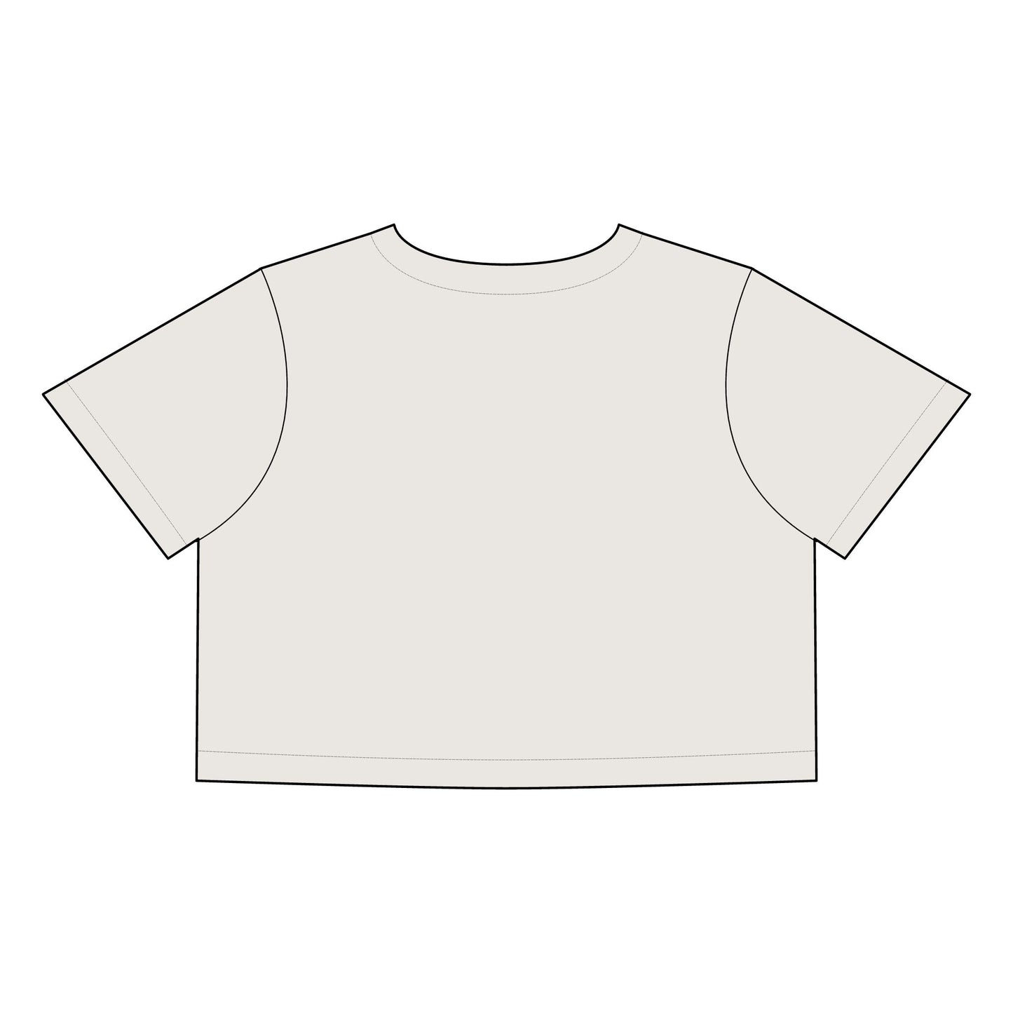 “New Humans” Vintage Women's Faded Crop Tee