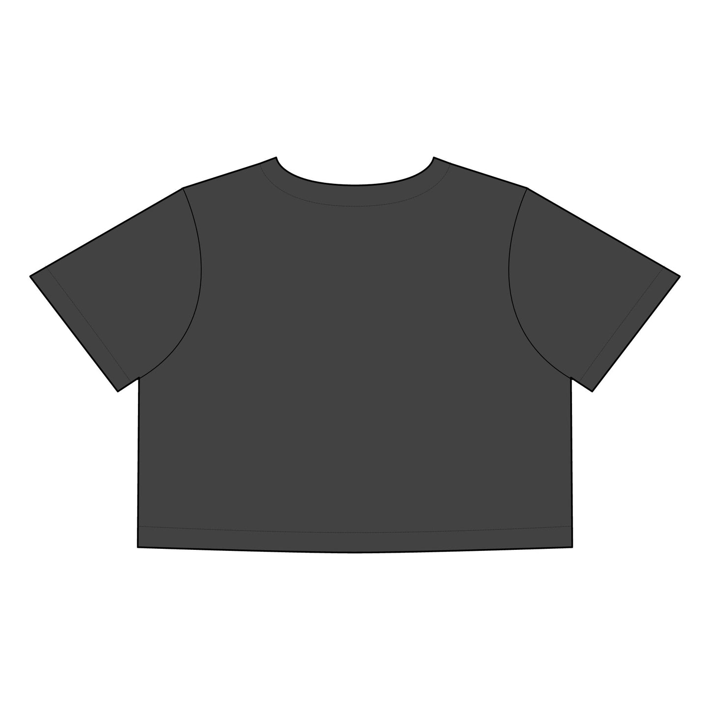 “New Humans” Vintage Women's Faded Crop Tee