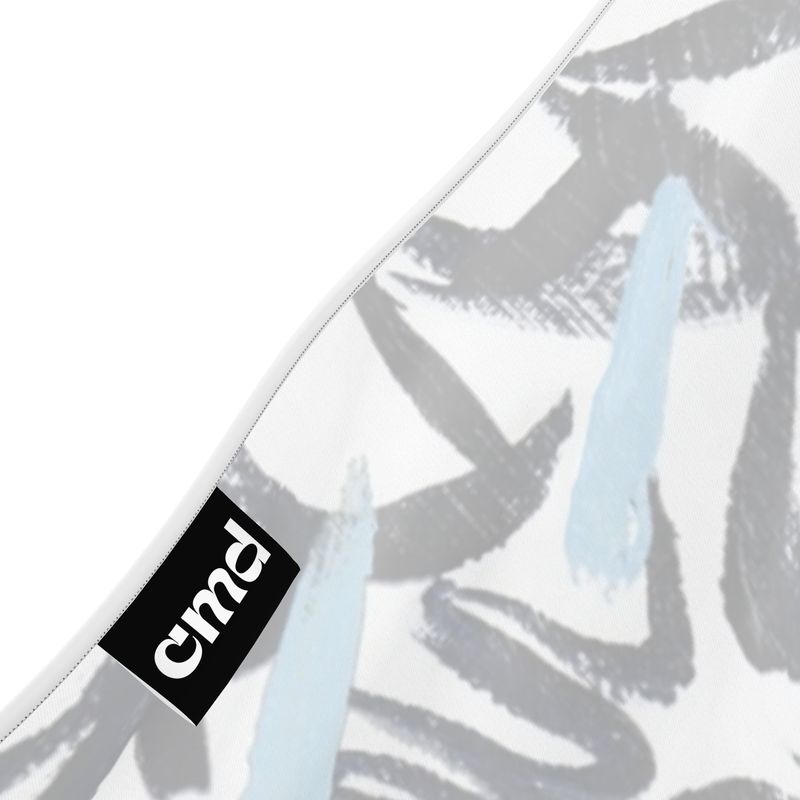 “Magritte” Backless Halter Maxidress by Courtney Minor