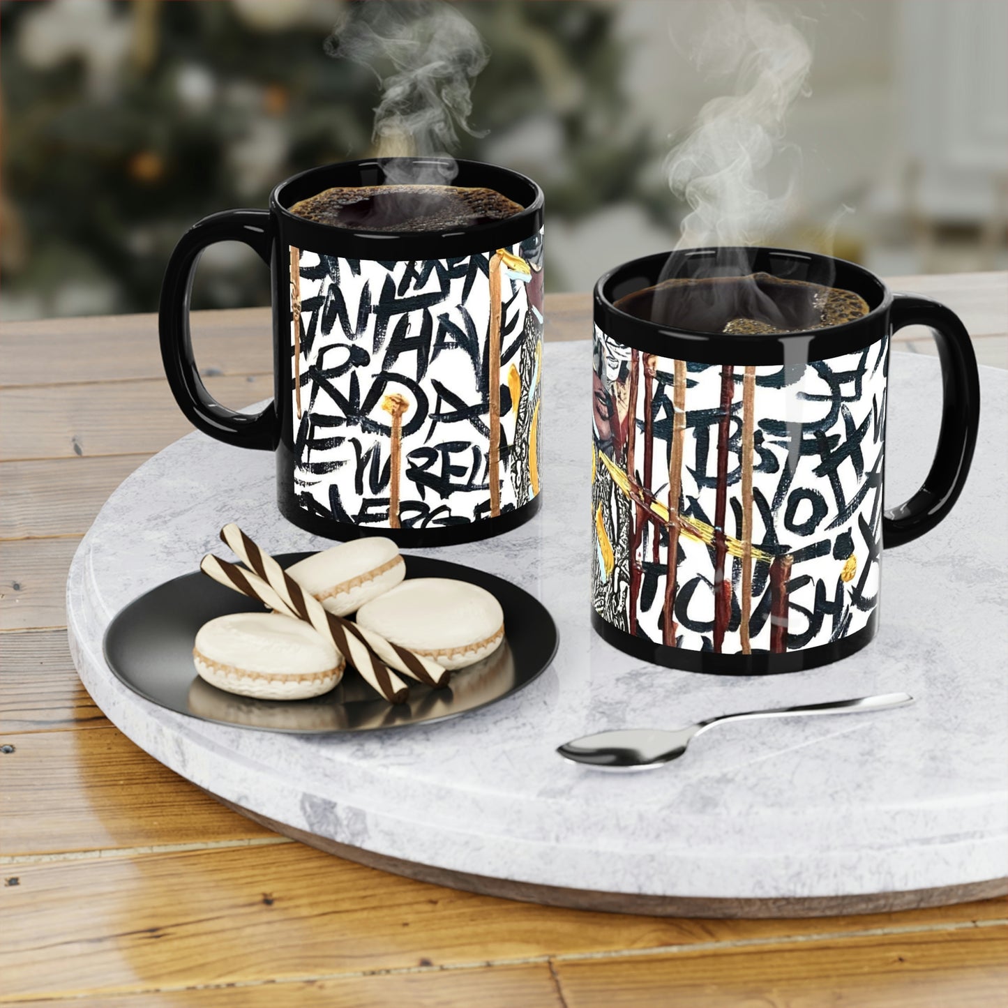 Magritte Black Coffee Mug, 11oz