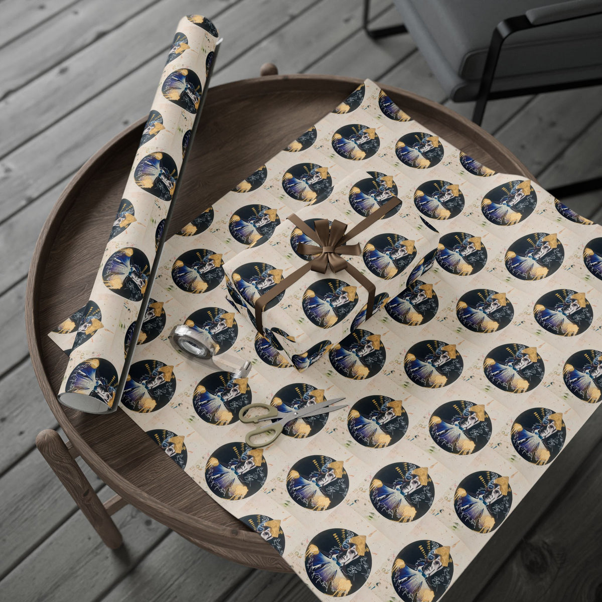 Astrological Moon Pattern Wrapping Paper — Celestial Gift Wrap for Astrology Lovers