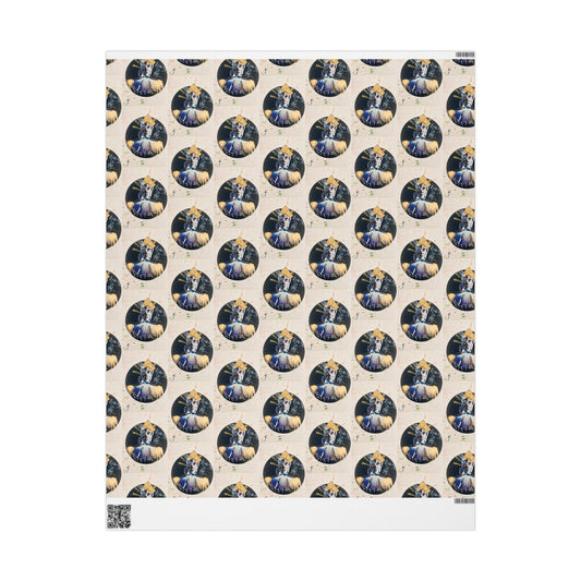 Astrological Moon Pattern Wrapping Paper — Celestial Gift Wrap for Astrology Lovers
