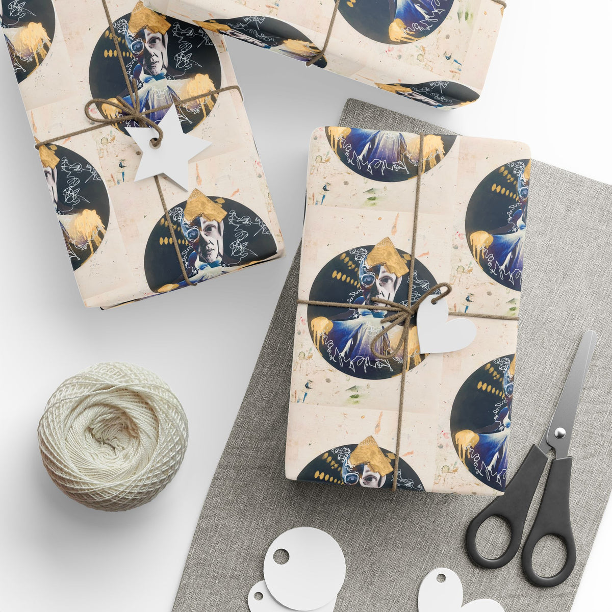 Astrological Moon Pattern Wrapping Paper — Celestial Gift Wrap for Astrology Lovers