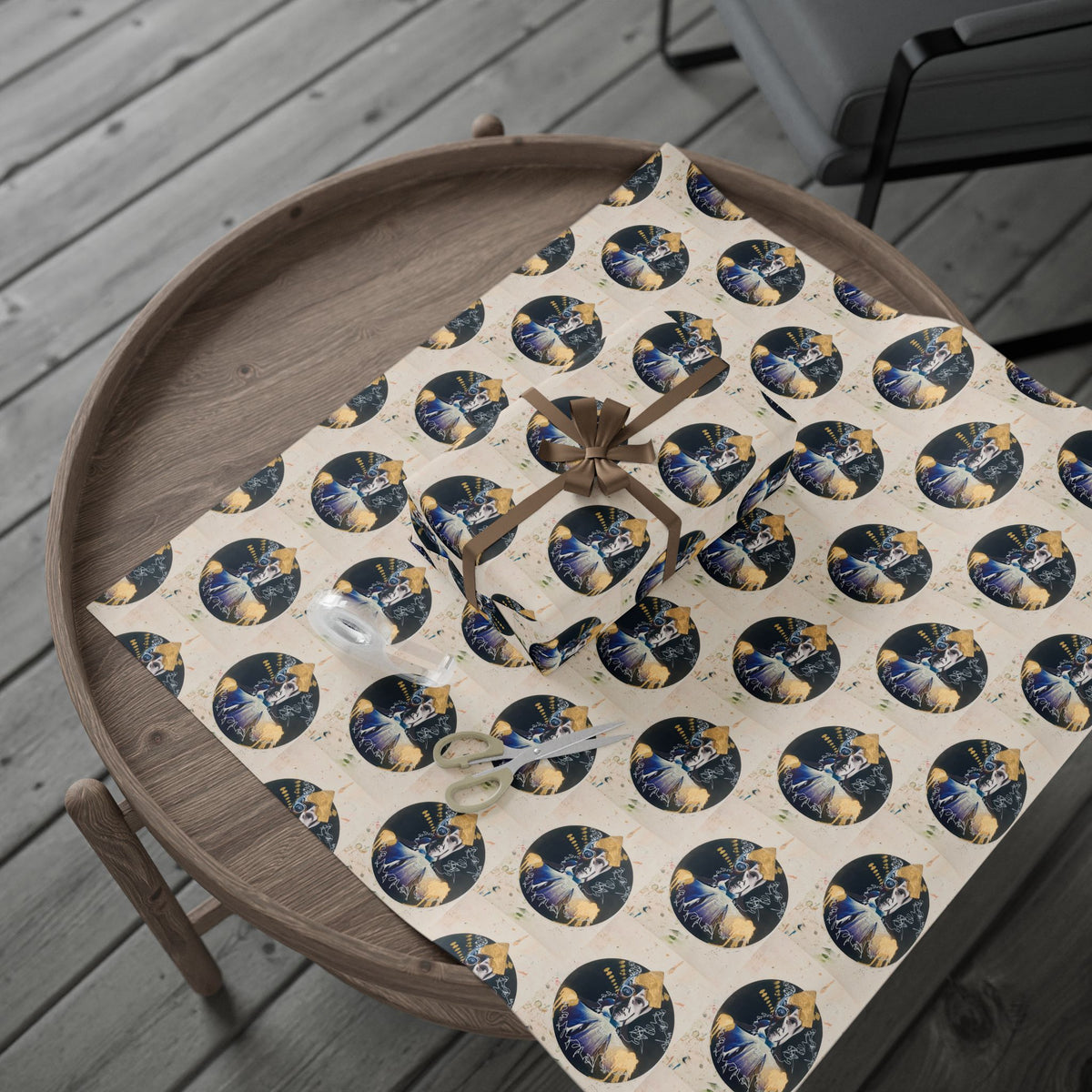 Astrological Moon Pattern Wrapping Paper — Celestial Gift Wrap for Astrology Lovers