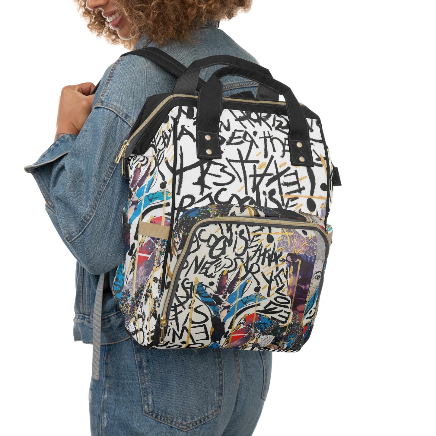"Multitudes Within by Courtney Minor" Multifunctional Backpack