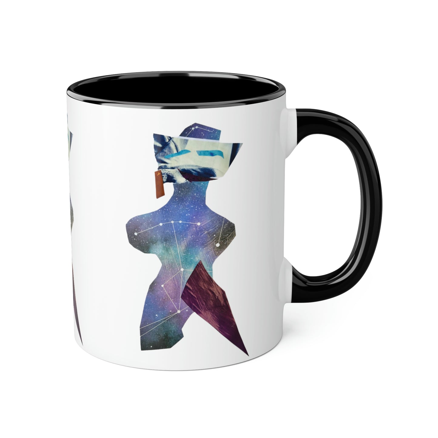 Collage Doll Accent Mugs, 11oz